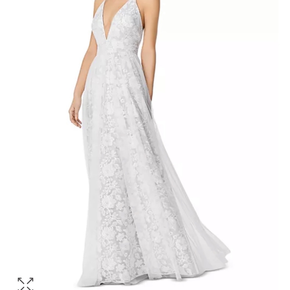 Aidan by Aidan Mattox
Embroidered Mesh Gown